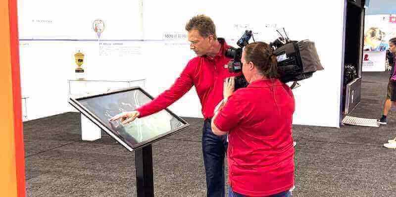 PGA Tour Kiosk - Wall of Fame Installation